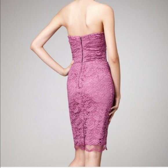 Dolce & Gabbana Fuchsia Lace Strapless Dress $2,350 IT40 US4 - Picture 7 of 15